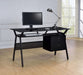 Weaving 2-drawer Computer Desk Black - Bargain Furniture (Detroit, MI)