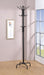 Collier 12-hook Coat Rack Black - Bargain Furniture (Detroit, MI)