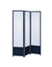 Calix 3-panel Folding Floor Screen Translucent and Black - Bargain Furniture (Detroit, MI)