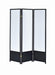 Calix 3-panel Folding Floor Screen Translucent and Black - Bargain Furniture (Detroit, MI)