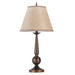 Ochanko Cone shade Table Lamps Bronze and Beige (Set of 2) - Bargain Furniture (Detroit, MI)