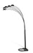 Kayd 5-light Floor Lamp Satin Black - Bargain Furniture (Detroit, MI)