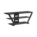 Donlyn 2-tier TV Console Black - Bargain Furniture (Detroit, MI)