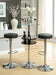 Ramses 29" Adjustable Bar Stool Chrome and Black - Bargain Furniture (Detroit, MI)