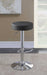 Ramses 29" Adjustable Bar Stool Chrome and Black - Bargain Furniture (Detroit, MI)