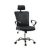 Stark Mesh Back Office Chair Black and Chrome - Bargain Furniture (Detroit, MI)