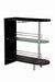 Adolfo 3-tier Bar Table Glossy Black and Clear - Bargain Furniture (Detroit, MI)
