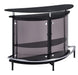Amarillo 2-tier Bar Unit Black and Chrome - Bargain Furniture (Detroit, MI)