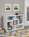 Velma Convertible TV Console and Bookcase White - Bargain Furniture (Detroit, MI)