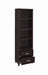 Lewes 2-drawer Media Tower Cappuccino - Bargain Furniture (Detroit, MI)