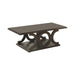 Shelly C-shaped Base Coffee Table Cappuccino - Bargain Furniture (Detroit, MI)