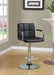 Palomar Adjustable Height Bar Stool Black and Chrome - Bargain Furniture (Detroit, MI)