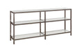 Kate 2-tier Bookcase Black Nickel - Bargain Furniture (Detroit, MI)