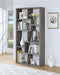 Theo 10-shelf Bookcase Weathered Grey - Bargain Furniture (Detroit, MI)