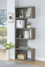 Joey 5-tier Bookcase Weathered Grey - Bargain Furniture (Detroit, MI)