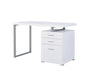 Brennan 3-drawer Office Desk White - Bargain Furniture (Detroit, MI)