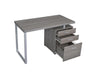 Brennan 3-drawer Office Desk Weathered Grey - Bargain Furniture (Detroit, MI)