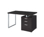 Brennan 3-drawer Office Desk Cappuccino - Bargain Furniture (Detroit, MI)
