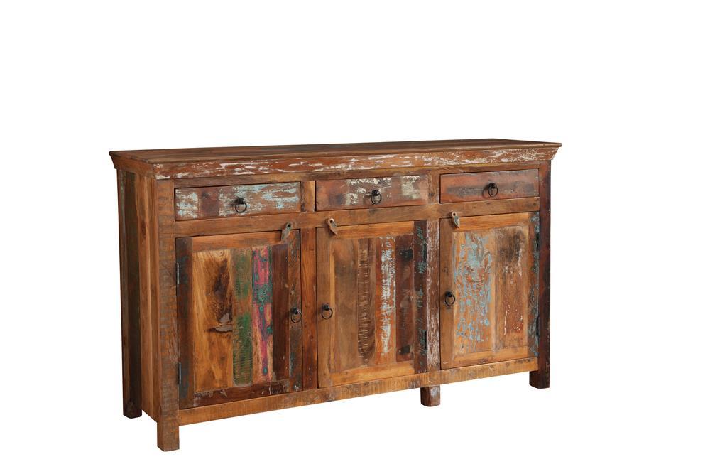 Harper 4-drawer Accent Cabinet Reclaimed Wood - Bargain Furniture (Detroit, MI)