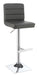 Bianca Upholstered Adjustable Bar Stools Grey and Chrome (Set of 2) - Bargain Furniture (Detroit, MI)