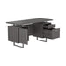 Lawtey Floating Top Office Desk Weathered Grey - Bargain Furniture (Detroit, MI)