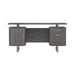 Lawtey Floating Top Office Desk Weathered Grey - Bargain Furniture (Detroit, MI)