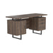 Lawtey Floating Top Office Desk Weathered Grey - Bargain Furniture (Detroit, MI)