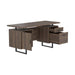 Lawtey Floating Top Office Desk Weathered Grey - Bargain Furniture (Detroit, MI)