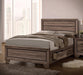 Kauffman Queen Panel Bed Washed Taupe - Bargain Furniture (Detroit, MI)