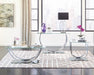 Danville U-shaped End Table Chrome - Bargain Furniture (Detroit, MI)