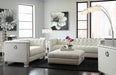 Chaviano Tufted Upholstered Sofa Pearl White - Bargain Furniture (Detroit, MI)