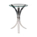 Emmett Round Accent Table Clear - Bargain Furniture (Detroit, MI)