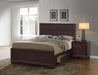 Kauffman California King, Eastren King, & Queen Panel Bed Dark Cocoa - Bargain Furniture (Detroit, MI)