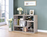Velma Convertable Bookcase and TV Console Grey Driftwood - Bargain Furniture (Detroit, MI)