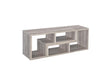 Velma Convertable Bookcase and TV Console Grey Driftwood - Bargain Furniture (Detroit, MI)