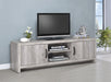 Burke 2-drawer TV Console Grey Driftwood - Bargain Furniture (Detroit, MI)