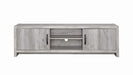 Burke 2-drawer TV Console Grey Driftwood - Bargain Furniture (Detroit, MI)