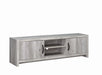 Burke 2-drawer TV Console Grey Driftwood - Bargain Furniture (Detroit, MI)