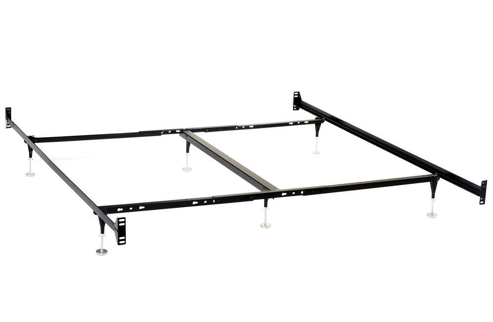 Esme California King, E.King, Queen, Twin Over Full Bed Frame Black - Bargain Furniture (Detroit, MI)
