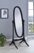 Cabot Rectangular Cheval Mirror with Arched Top Black - Bargain Furniture (Detroit, MI)