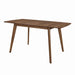 Alfredo Rectangular Dining Table Natural Walnut - Bargain Furniture (Detroit, MI)