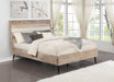Marlow Queen Platform Bed Rough Sawn Multi - Bargain Furniture (Detroit, MI)
