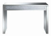 Gillian Rectangular Sofa Table Silver and Clear Mirror - Bargain Furniture (Detroit, MI)