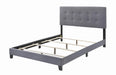 Mapes Tufted Upholstered Eastern King, Queen, Twin & Full Bed Charcoal & Grey - Bargain Furniture (Detroit, MI)