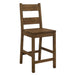 Coleman Counter Height Stools Rustic Golden Brown (Set of 2) - Bargain Furniture (Detroit, MI)