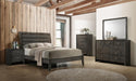 Serenity Eastern King Panel Bed Mod Grey - Bargain Furniture (Detroit, MI)