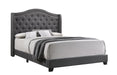 Sonoma Camel Back Eastern King Bed Grey - Bargain Furniture (Detroit, MI)
