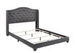 Sonoma Camel Back Eastern King Bed Grey - Bargain Furniture (Detroit, MI)
