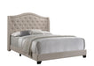 Sonoma Camel Back Queen Bed Beige - Bargain Furniture (Detroit, MI)