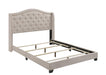 Sonoma Camel Back Full Bed Beige - Bargain Furniture (Detroit, MI)